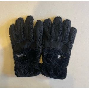 North Face fuzzy gloves